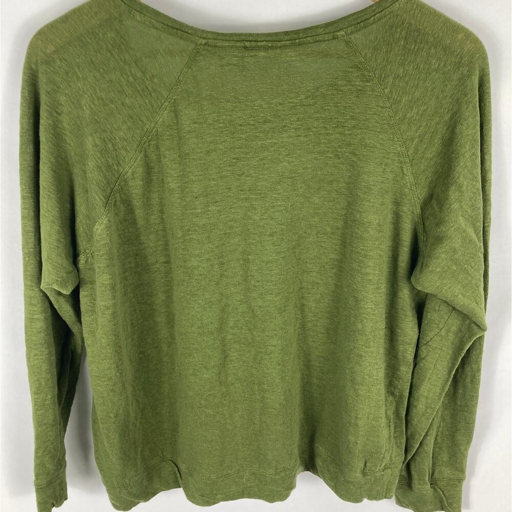 Cynthia Rowley 100% Linen Long Sleeve Top Size XL - Picture 4 of 4